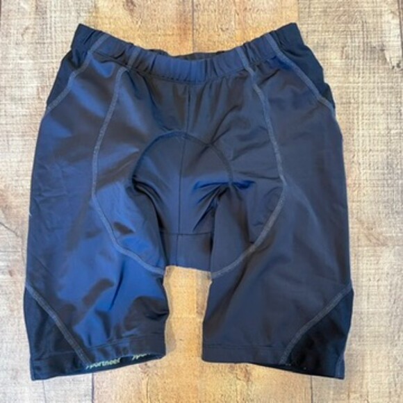 Sportneer Cycling Shorts Black 9" inseam Padded Seat Biking Active Athletic - Picture 3 of 6